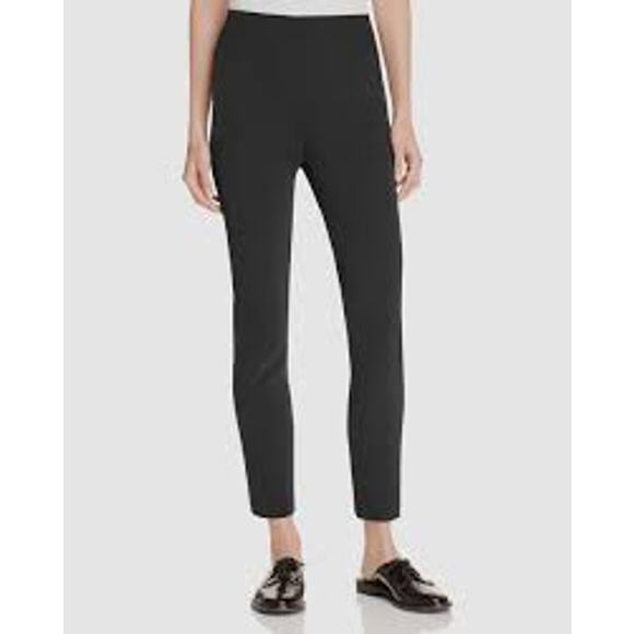 Theory Women's Navalane Becker Black High Rise Ankle Stretch Pants Size 8 - Picture 1 of 10
